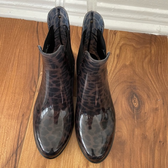 SAM EDELMAN Tinsley Womens Rubber Man Made Rain Boots cheetah print never worn - Picture 2 of 8